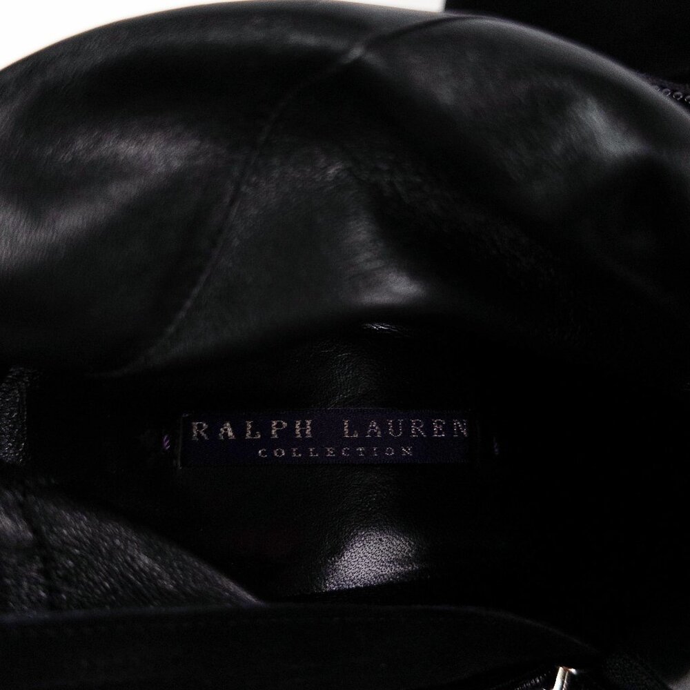 Ralph Lauren Collection Purple Label Tall Suede Heeled Boots - Picture 12 of 14